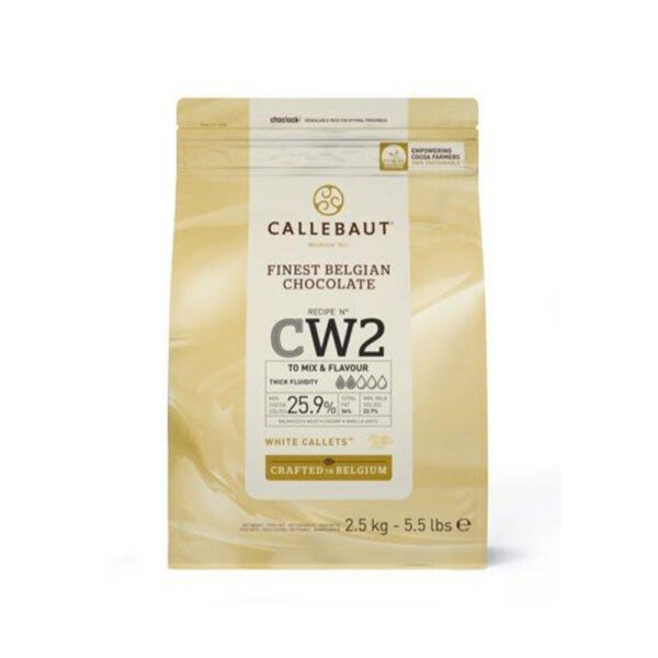 White chocolate Callebaut WHITE CALLETS (25.9%), 500g