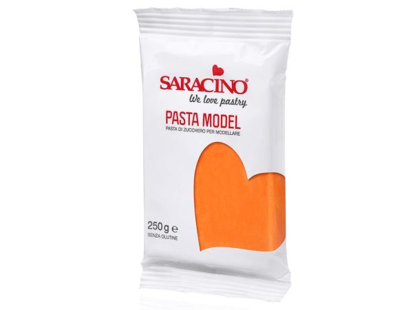 Modeling clay "SARACINO", orange color, 250g.