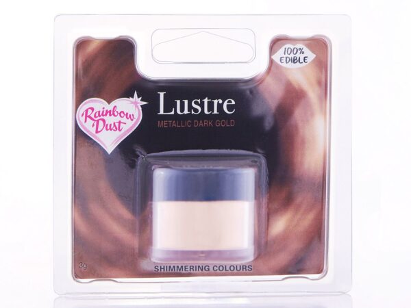 Dark gold edible glitter, 3g