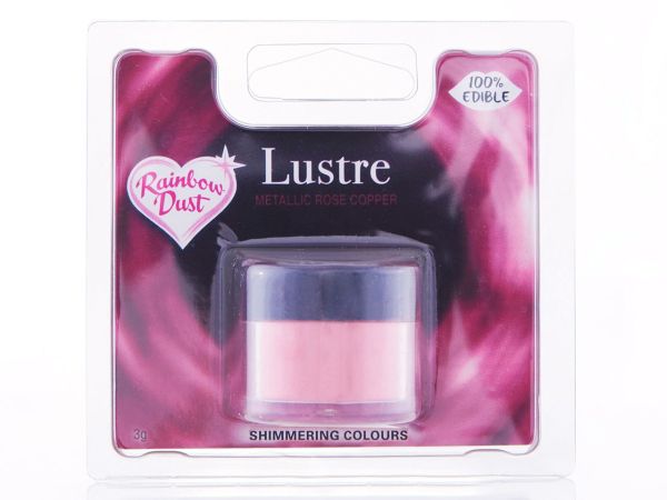 Edible glitter "Pink Copper", 3g - Image 2