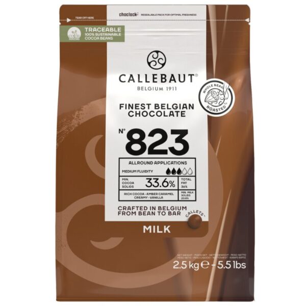 Milk chocolate Callebaut 823 (33.6%), 1kg