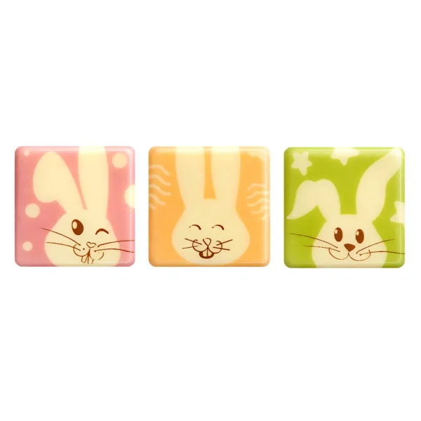 Chocolate decoration "Happy bunnies", 1 pc.