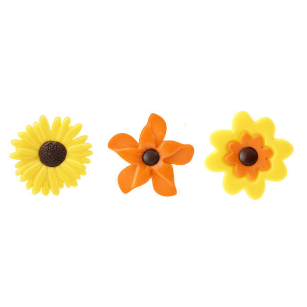 Chocolate decoration Spring flowers