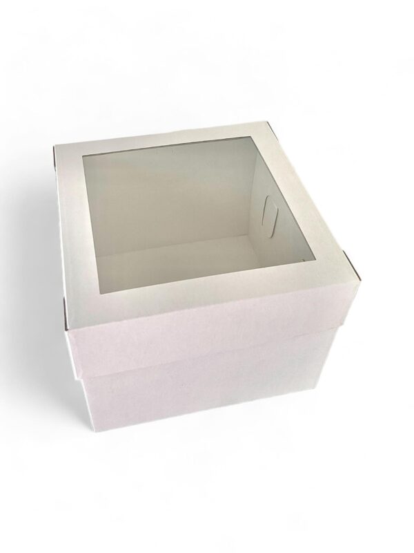 Cake box with window, 35.5cm x 35.5cm x 40.5cm. CONTACT FOR SHIPPING