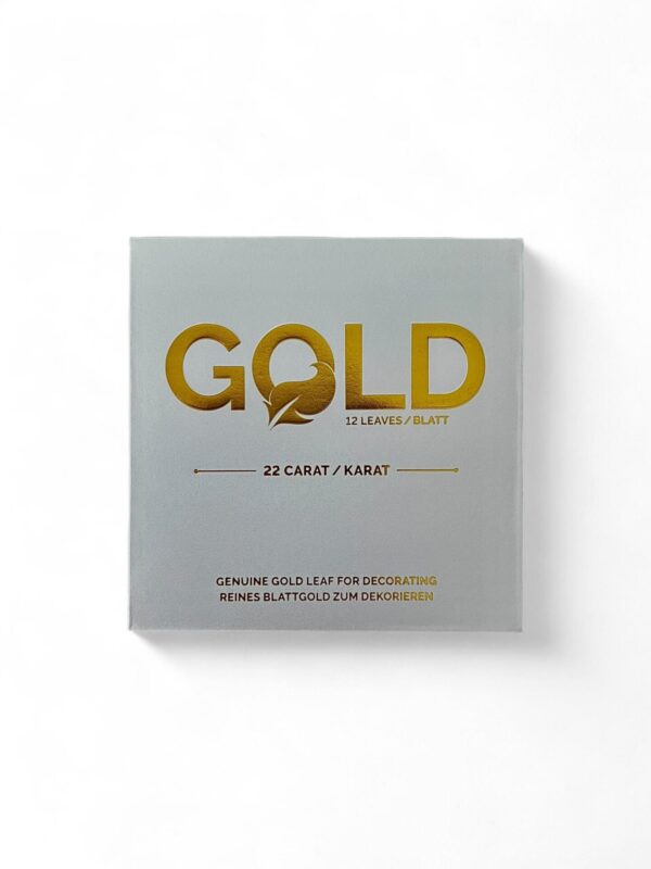 Gold leaf 5x5cm, 12 leaves