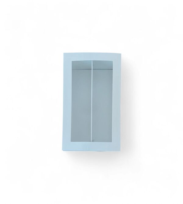 Double macarons box with window, 1 pc.