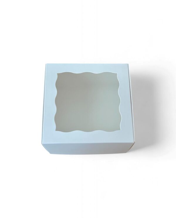 Dessert box with window, 15 x 15 x 6 cm, 1 pc.