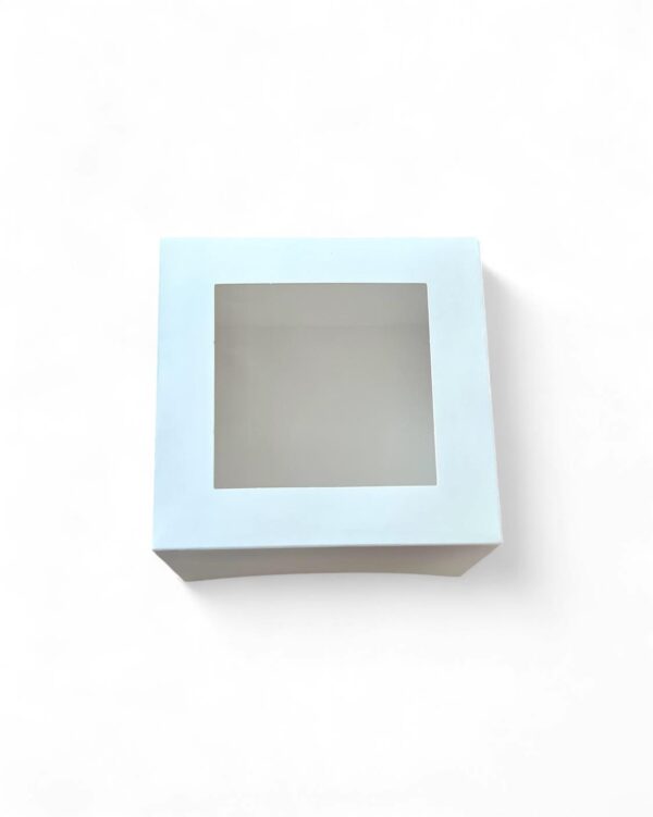 Dessert box with window, 17 x 17 x 8 cm, 1 pc.