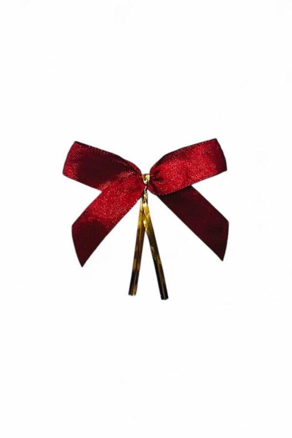 Red ribbons with wire, 100pcs