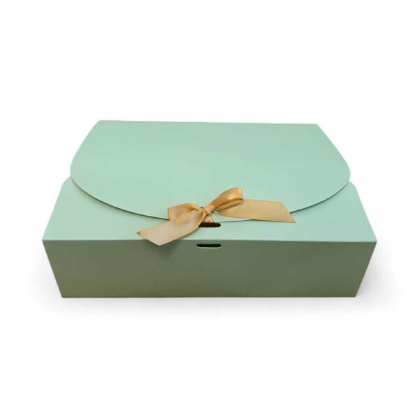 Mint festive box with ribbon, 1 pc.