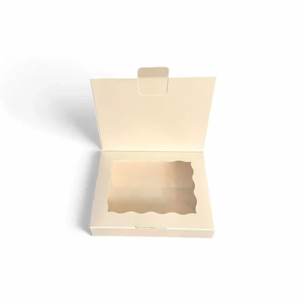 Cookie box with window, 10 x 12.5 x 2 cm, 1 pc.