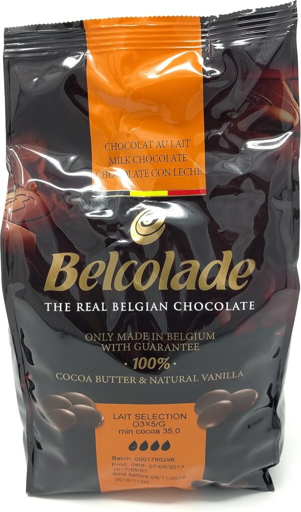 Belcolade milk chocolate (35%), 15kg