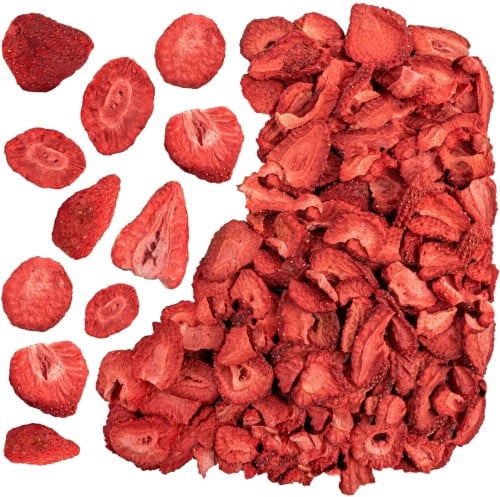 Freeze-dried strawberry slices, 50g.