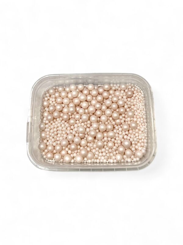 Pearl sprinkles, 3 sizes, 100g.