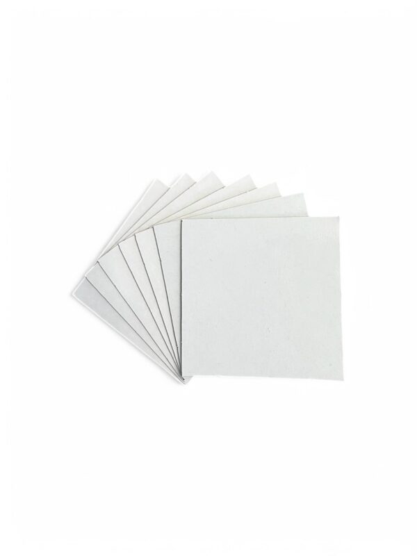 Square coasters white, 16cm, 1pc