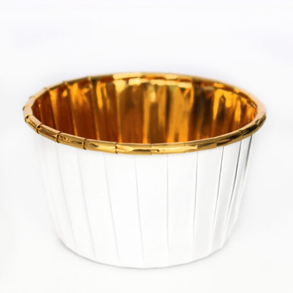 Cupcake bags with foil inside, white, 50pcs