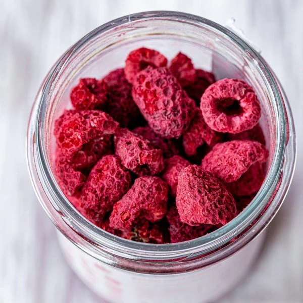 Freeze-dried raspberries, 50g.