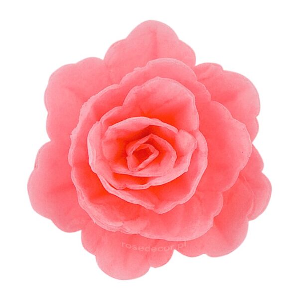 pink rose waffle decoration