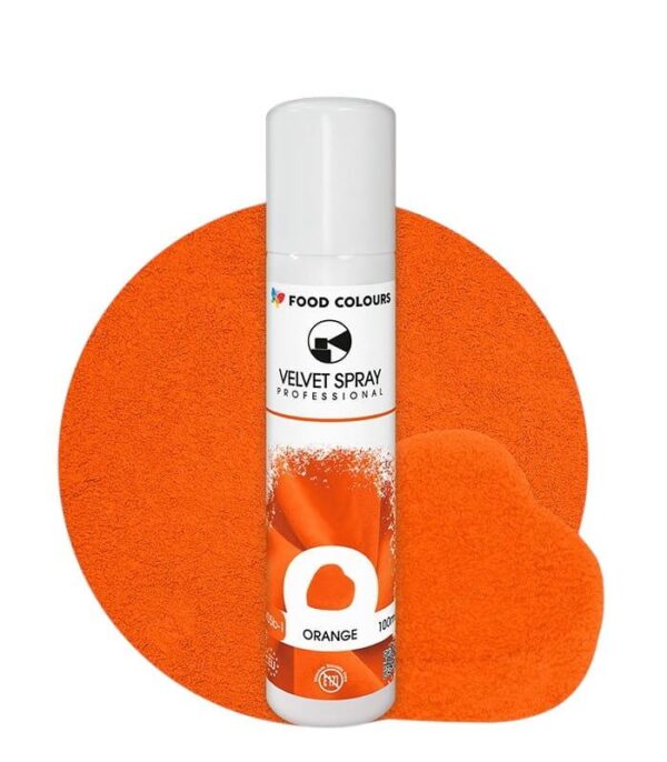 orange spray velour orange spray velvet