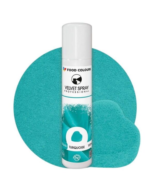 turquoise velour spray velour turquoise