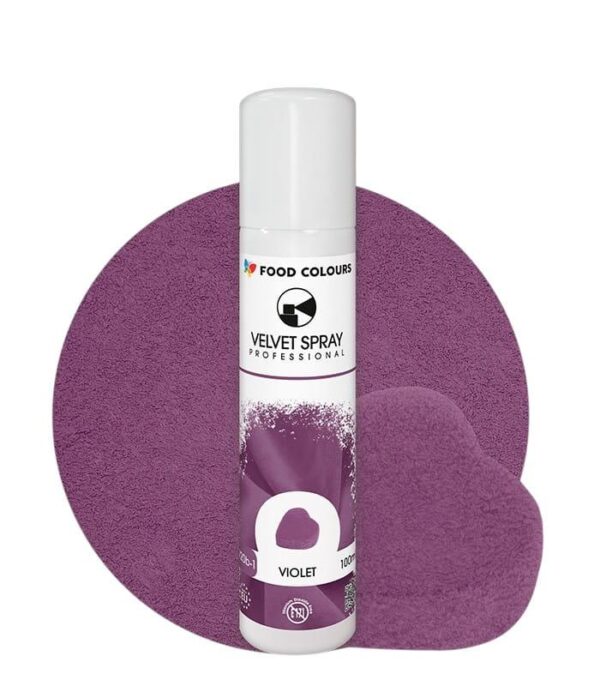 Spray velour in purple spray velour in purple color