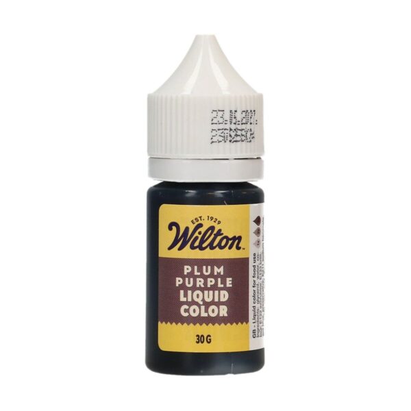 Wilton liquid paint with plum purple color wilton paint